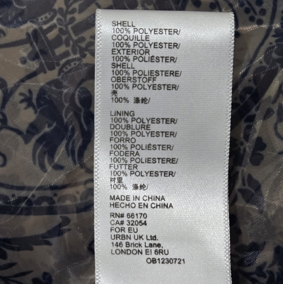 ​Urban Outfitters Lost In Thought Sheer Blouse Toile Print Puff Sleeve Small - Picture 7 of 10